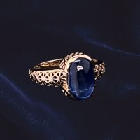 Dela Collection Sugarloaf Sapphire Ring