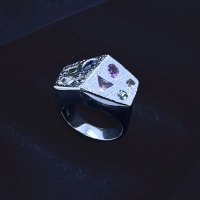 A Sapphire Tile Ring